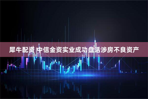 犀牛配资 中信金资实业成功盘活涉房不良资产