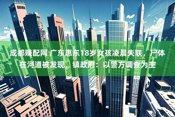 成都赚配网 广东惠东18岁女孩凌晨失联，尸体在河道被发现，镇政府：以警方调查为主