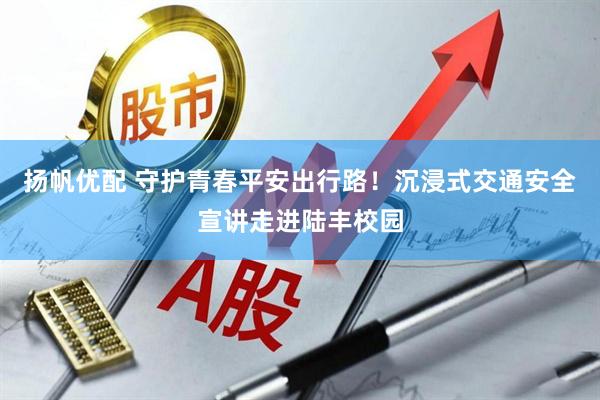 扬帆优配 守护青春平安出行路！沉浸式交通安全宣讲走进陆丰校园